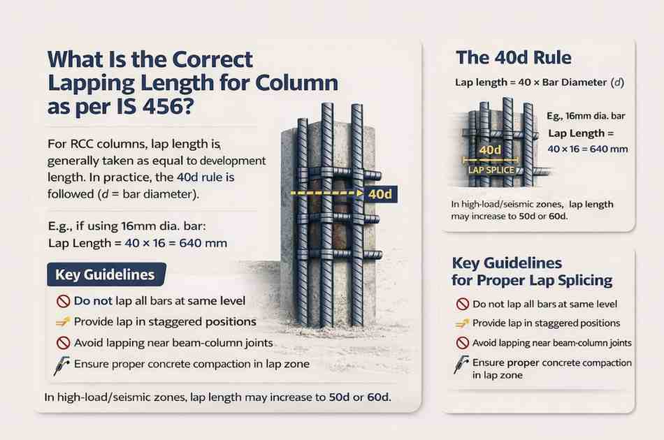 Lapping Length for Column