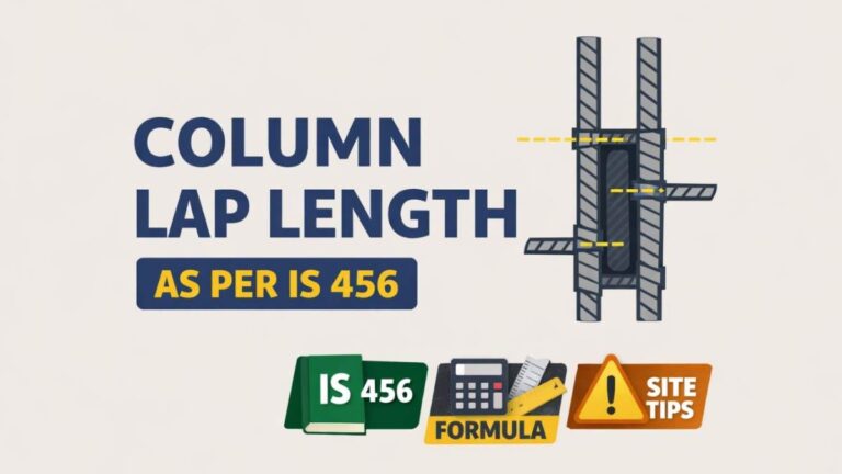 lapping length for column